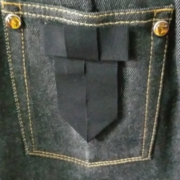 Coach 1941 black denim size 8 mini skirt 86958 - Picture 7 of 8